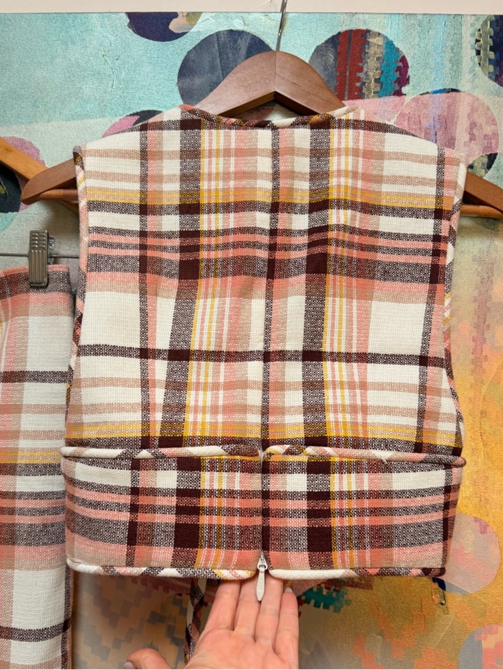 Zimmermann Matchmaker Linen Plaid Skirt and Crop Top Set sz XS NWOT - Picture 11 of 16